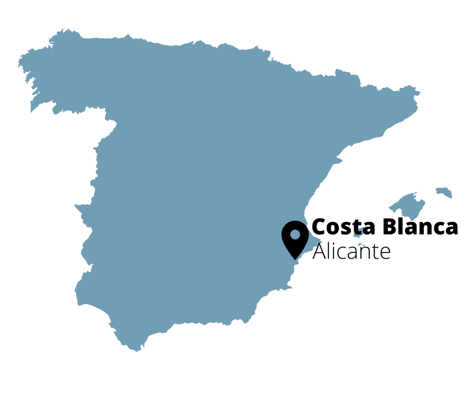 Położenie Costa Blanca w Hiszpanii